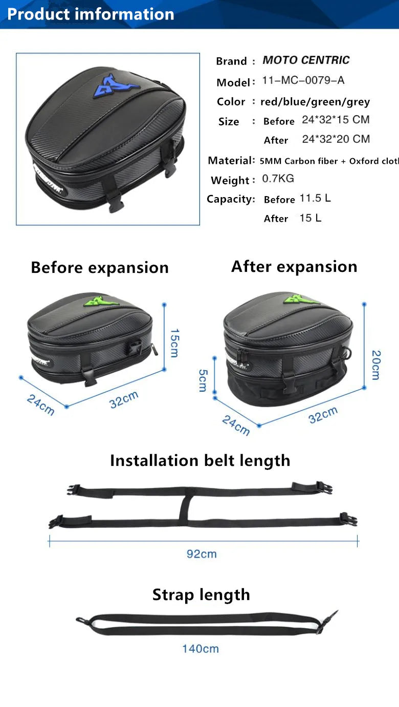 Bolsa paraMoto à prova d'água