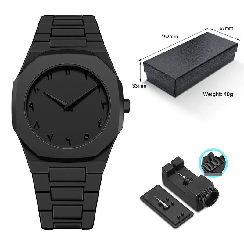Relógio Masculino Luxo Minimalista Números Árabes