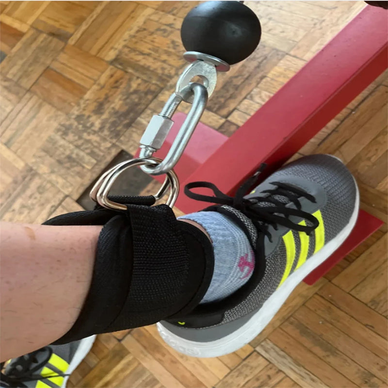 Kit de Tornozeleiras com Faixas Elásticas para Exercícios de Glúteo e Pernas