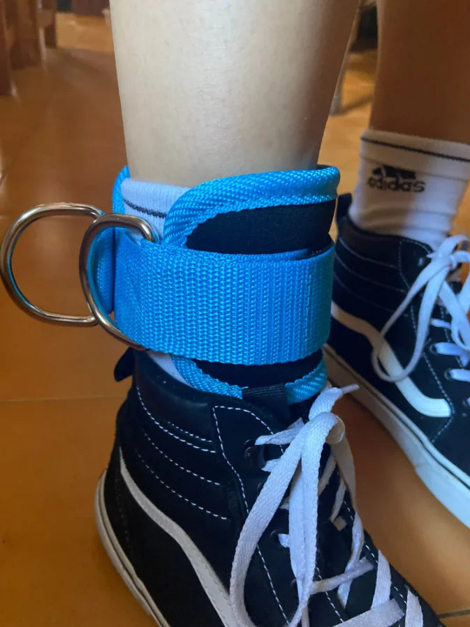 Kit de Tornozeleiras com Faixas Elásticas para Exercícios de Glúteo e Pernas