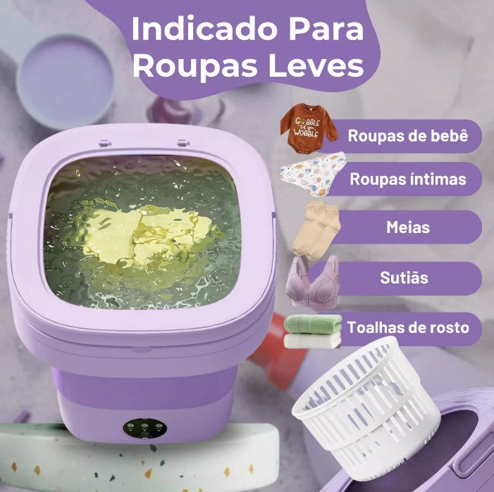 Mini máquida de lavar portátil