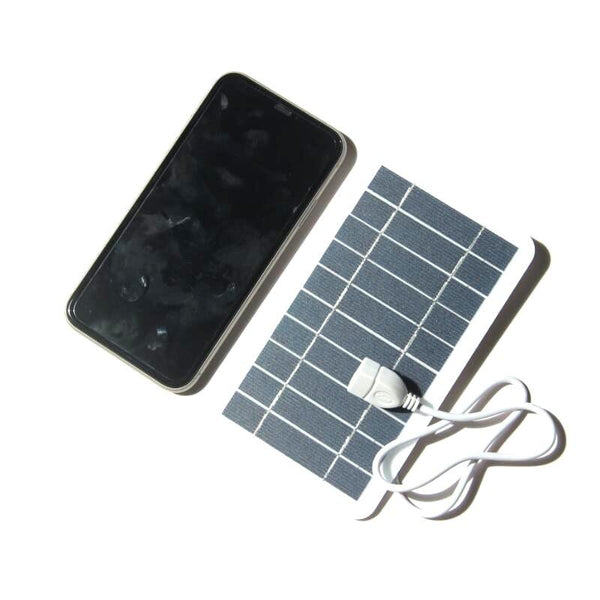 2W 5V painel de carregamento solar ao ar livre carregador de energia do telefone móvel