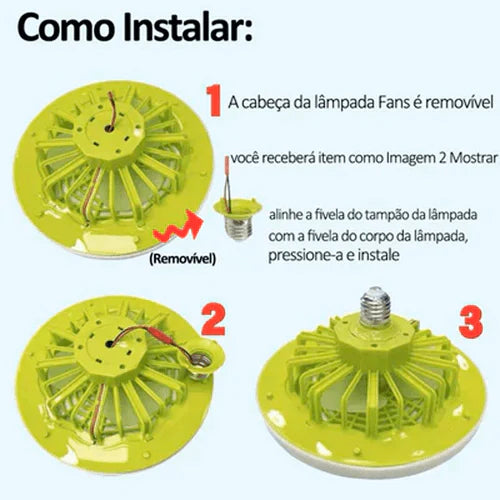 LUMINÁRIA LED COM VENTILADOR FANMASTER PREMIUM - ULTRA POTÊNCIA